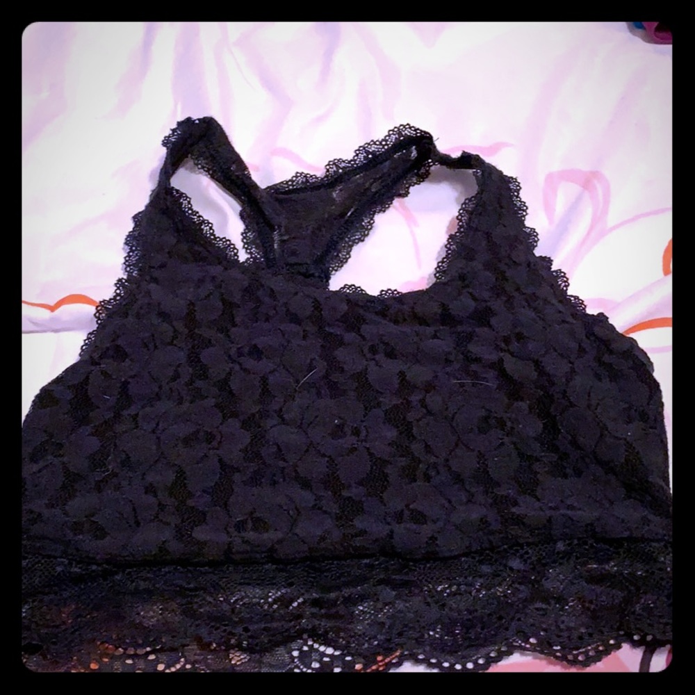 Navy lace bra